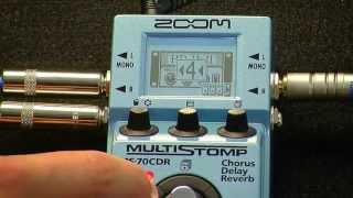 NEW Zoom MS70CDR Multistomp Pedal Demo PMTVUK [upl. by Eugene]