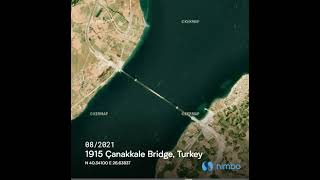 Turkey timelapse  1915 Çanakkale Bridge  Nimbo Maps [upl. by Malo]