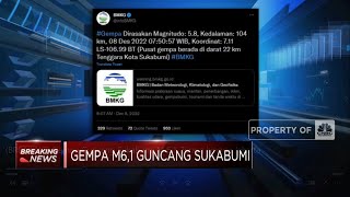 Gempa Guncang Sukabumi M 61 Terasa hingga Jakarta [upl. by Onairot]