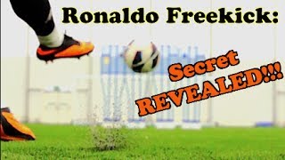 CRISTIANO RONALDO  Knuckle Ball Free Kick Tutorial  The F2 [upl. by Enawyd]