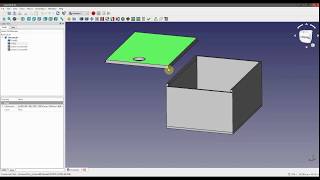 FreeCad  Container box design amp assembly [upl. by Soigroeg]