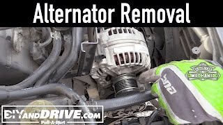 How To Remove A VW Alternator  Salvage Yard Tips [upl. by Libna]