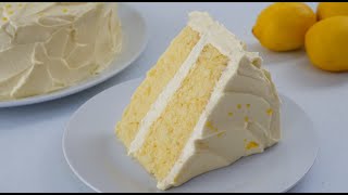 Super Moist Lemon Velvet Cake [upl. by Shayla408]