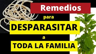 REMEDIOS CASEROS PARA DESPARASITAR A TODA LA FAMILIA [upl. by Ozneral]