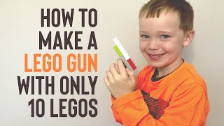 How to Make a Lego Gun with 10 Legos [upl. by Orvah]