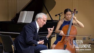 Bach Cello Suite No 2  Prelude Benjamin Zander  Interpretation Class [upl. by Alegre700]