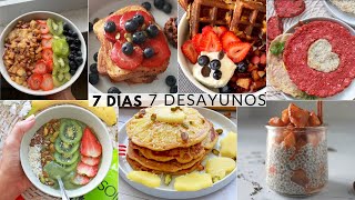 😱 7 DESAYUNOS FÁCILES y SALUDABLES ✓ con avena huevos y frutas [upl. by Goldwin]