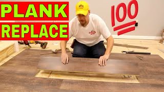 PT 2 HOW TO EASILY REPAIR VINYL PLANK FLOORING [upl. by Rinum]