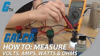 How To Measure Volts Amps Watts amp Ohms with a Multimeter [upl. by Kincaid771]