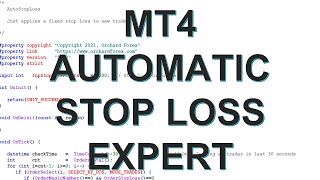 MT4 Expert to apply an Automatic Stop Loss [upl. by Sabina]