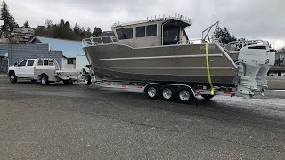 Allied Boats 30’ WildCat allwelded aluminum catamaran [upl. by Jakoba]