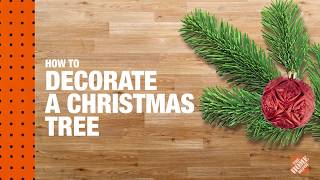 How to Decorate a Christmas Tree Christmas Tree Lighting  The Home Depot [upl. by Fabria]