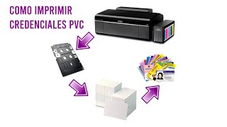 como imprimir credenciales pvc Epson L805 [upl. by Varini]