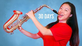 Learning How to Play the Saxophone in 30 Days [upl. by Ahtrim]