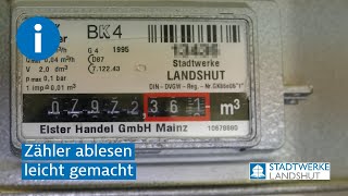 Zähler ablesen leicht gemacht [upl. by Eisiam]