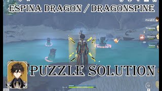 Genshin Impact Puzzle Solution  Espina Dragon  Dragonspine 06 [upl. by Sky]