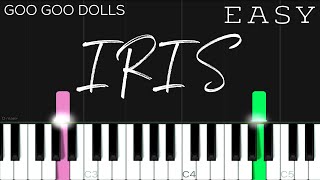 Goo Goo Dolls  Iris  EASY Piano Tutorial [upl. by Bardo]