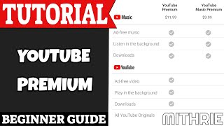 YouTube Premium Tutorial Guide Beginner [upl. by Notyep]