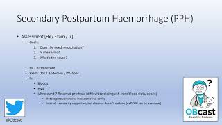 Secondary Postpartum Haemorrhage [upl. by Ronnholm]