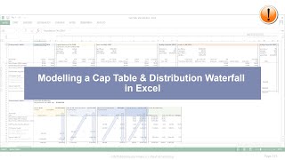 Modelling a cap table amp distribution waterfall in Excel [upl. by Komara]