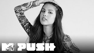 Olivia Rodrigo Performs drivers license amp deja vu  Exclusive Interview  MTV Push [upl. by Olnay]