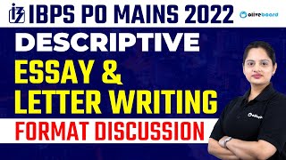 IBPS PO Descriptive Preparation 2022  Essay amp Letter Writing Format Discussion  By Harshita Maam [upl. by Perrine71]