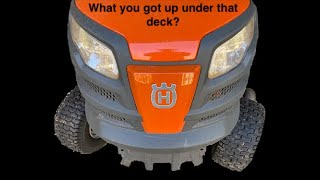 Husqvarna YTH22V46 Mower Deck Surprises [upl. by Milak397]