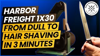 Harbor Freight 1x30 Sharp In 3 Minutes [upl. by Pembrook]