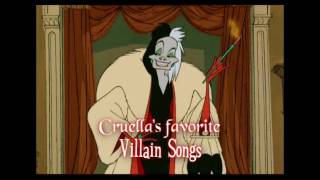 Cruellas Favorite Villain Songs  Part 1 [upl. by Nilkcaj]