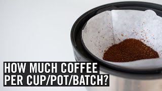 Coffee Brewing Ratios Explained [upl. by Ahsa]