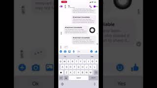 Attachment Unavailable Messenger iPhone [upl. by Adnov]