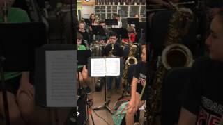 8thGrade Saxophone Player Burns Through Flight Of The Bumblebee [upl. by Nnaitak224]