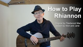 How to Play Rhiannon Guitar Lesson Tutorial with TAB [upl. by Grimaud]