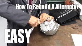 How To Rebuild A Alternator EASY [upl. by Hsivat527]