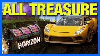 Forza Horizon 4 Fortune Island  ALL RIDDLES TREASURE CHEST LOCATIONS  PRIZES [upl. by Lonergan]