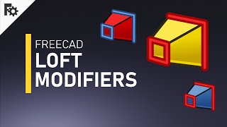 3D modeling FreeCAD Tutorial  Loft modifiers [upl. by Pellet]