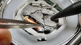 How to replace a watch battery on your Festina Fossil Daniel Wellington Quartz watch  Tutorial DIY [upl. by Abert]