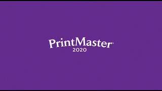 PrintMaster 2020 Tutorials  Print a Card [upl. by Eittap]