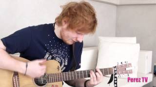 Ed Sheeran  quotKiss Mequot Acoustic Performance for Perez Hilton [upl. by Drusie]