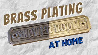 Brass Plating at Home  Easy Metal Finishing  Brass Brushing  Brass Coating [upl. by Shivers924]