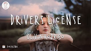 Olivia Rodrigo  drivers license Lyric Video Now I drive alone past your street [upl. by Ailana671]