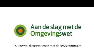 Animatie Serviceformules Omgevingswet [upl. by Suelo]