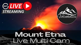 🔵 LIVE Mount Etna Volcano MultiCamera View [upl. by Heiskell]