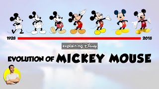 Evolution of MICKEY MOUSE  90 Years Explained  CARTOON EVOLUTION [upl. by Mullen743]