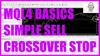 MQL4 TUTORIAL BASICS  104 SIMPLE SELL CROSSOVER STOP LOSS [upl. by Lativa1]