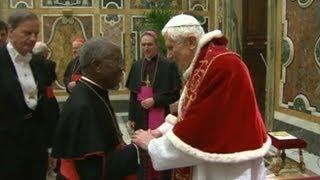 Pope Benedict XVI Says Goodbye to Cardinals Amid Resignation ABC News Special Report [upl. by Yllen]