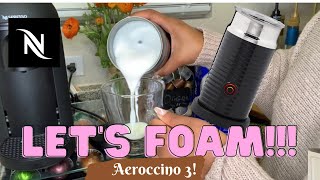 How To Foam Milk With Aeroccino 3 Make Coffee With Foam Tips amp Tricks  Easy Foamed Latte Recipe [upl. by Block]