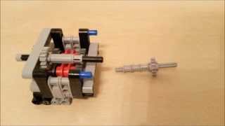 Lego Technic 4 Speed Gearbox Instruction [upl. by Akila]