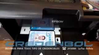 Bandeja Para Imprimir Credenciales PVC en EPSON [upl. by Sicard682]