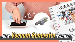 How VACUUM GENERATOR works Vacuum Ejector Animation  Sub [upl. by Monti]